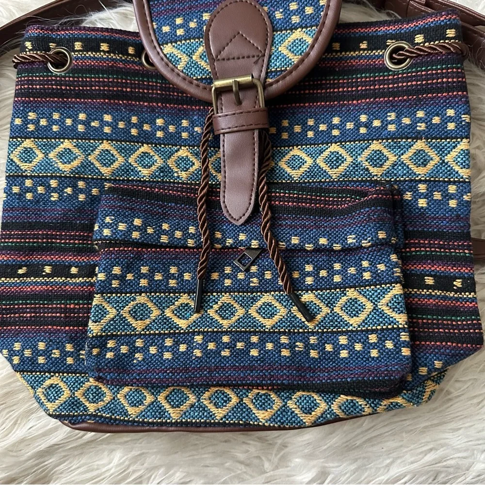 Mini Patterned Backpack - Picture 2 of 5